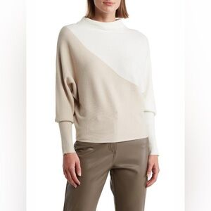 TRUTH | Two-Tone Cream and Tan Women's Sweater